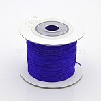 Nylon Braided Cord, Chinese Knotting Cord for Bracelet Jewelry Making Macrame Craft, Mauve, 0.4mm, about 109.36 yards(100m)/roll(NWIR-G010-05)
