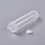 DIY Crystal Epoxy Resin Material Filling, Swan, For Display Decoration, with Transparent Tube, White, 9x8x4mm(X-DIY-WH0152-84G-01)