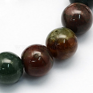 Natural Indian Agate Round Beads Strands, Dyed, 8.5mm, Hole: 1.2mm, about 47pcs/strand, 15.5 inch(G-S152-8mm)