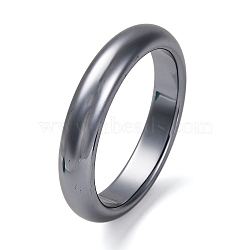 Natural Terahertz Stone Bangles, 1/2 inch(1.3cm), Inner Diameter: 2-5/8 inch(6.6cm)(BJEW-H619-01H)