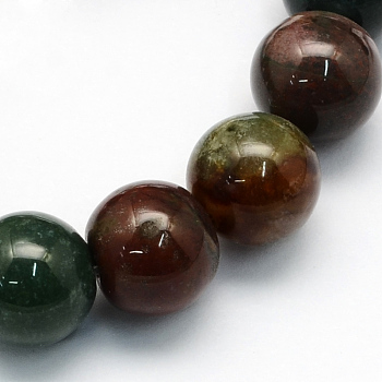 Natural Indian Agate Round Beads Strands, Dyed, 8.5mm, Hole: 1.2mm, about 47pcs/strand, 15.5 inch