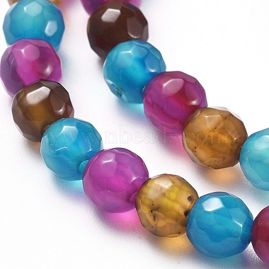 Natural Agate Beads Strands(G-G580-6mm-18A)-8