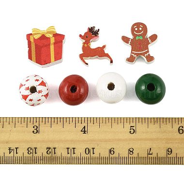50 St&uuml;ck Weihnachtsholzperlen(WOOD-FS0002-42)-5