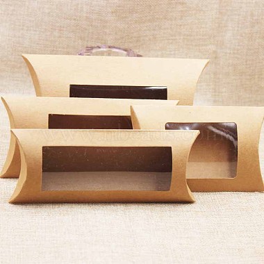 クラフト紙枕キャンディーボックス(CON-WH0070-97B-02)-3