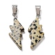 Natural Dalmatian Jasper Pendants(G-C057-01P-05)-2