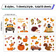 8 Sheets 8 Styles Autumn PVC Waterproof Wall Stickers(DIY-WH0345-088)-2