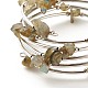5-bracelets enveloppants en perles de labradorite naturelle à boucles pour femmes(BJEW-JB01517-07)-5