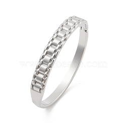 304 Stainless Steel Bangles for Women, Stainless Steel Color, Inner Diameter: 2x2-3/8 inch(5.05x6cm)(BJEW-G693-08P)