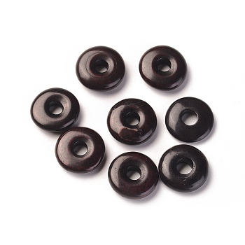 Natural Howlite Beads, Dyed, Flat Round/Disc, Black, 15x5mm, Hole: 4mm