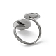 Non-Tarnish 304 Stainless Steel Open Cuff Ring Findings(STAS-E124-05I-P)-3