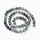 Chapelets de perles en agate mousse naturelle(X-GSR6mmC001)-3