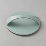 Plastic Block Printing Barens, Printmaking Ink Plates, with Handle, Flat Round, Sea Green, 99x27.5mm(FIND-WH0199-249)