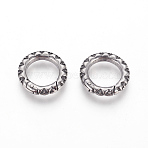 304 Stainless Steel Spring Gate Rings, O Rings, Antique Silver, 21.5x3.5mm, Inner Diameter: 15mm(STAS-P217-13AS-02)