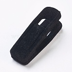 Flocking Clip, Black, 71x22x25mm, Hole: 12x12mm(TOOL-WH0079-03C)