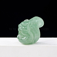 Natural Aventurine Display Decorations, for Home Decoration, Squirrel, 27x29mm(DJEW-PW0011-07D)
