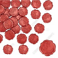 Adhesive Wax Seal Stickers, For Envelope Seal, Indian Red, 30.8x30.8x2.2mm(DIY-WH0201-05A)