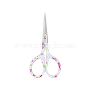 Stainless Steel Scissors, Sewing Scissors, Fuchsia, 92x45mm(PW-WGC6FC1-04)