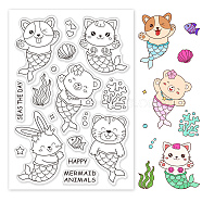 PVC Plastic Stamps, for DIY Scrapbooking, Photo Album Decorative, Cards Making, Stamp Sheets, Animal Pattern, 16x11x0.3cm(DIY-WH0167-56-691)