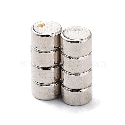 Flat Round Refrigerator Magnets, Office Magnets, Whiteboard Magnets, Sturdy Mini Magnets, Platinum, 5x3mm(FIND-K012-01A)