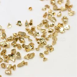 Piezo Glass Beads, No Hole Beads, Chip, Dark Khaki, 1.5~2x1.5~2mm, about 440~450g/bag(PIEG-R001-D04)