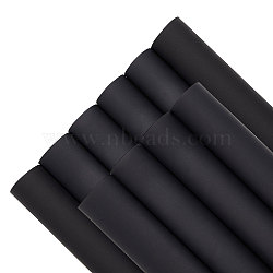 Waterproof Frosted PVC Film Fabric, For Makeup Bag Tablecloth, Black, 210x300x0.3mm(DIY-WH0419-24B)