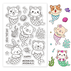 PVC Plastic Stamps, for DIY Scrapbooking, Photo Album Decorative, Cards Making, Stamp Sheets, Animal Pattern, 16x11x0.3cm(DIY-WH0167-56-691)
