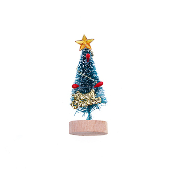 Doll House Mini Ornament, Plastic Christmas Home Decorations, Christmas Tree, 65mm