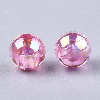 Perles en plastique transparentes(OACR-S026-6mm-07)-2