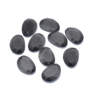 18mm Gray Nuggets Glass Cabochons
