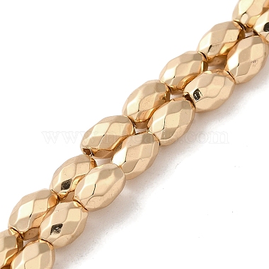 Electroplated Strong Magnetic Synthetic Hematite Beads Strands(G-P518-03)-2