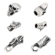 6Pcs 3 Style 304 Stainless Steel Cord Ends(STAS-UN0047-71)-1