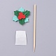 Mistletoe/Holly Leaf Shape Christmas Cupcake Cake Topper Decoration(DIY-I032-22)-1