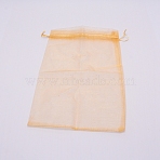 Organza Gift Bags, for Party Candy Jewelry Bags & Pouches, Rectangle, Yellow, 30x19.5cm(OP-WH0012-02)