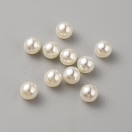 Plastic Imitation Pearl Beads, Round, Seashell Color, 6mm(KY-WH0048-27A)