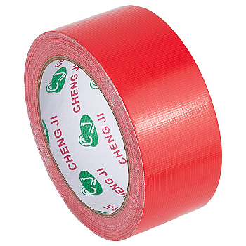 PE & Gauze Adhesive Tapes for Fixing Carpet, Bookbinding Repair Cloth Tape, Red, 4.5cm, about 20m/roll