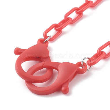 Personalized Opaque Acrylic Cable Chain Necklaces(NJEW-JN03432-07)-2