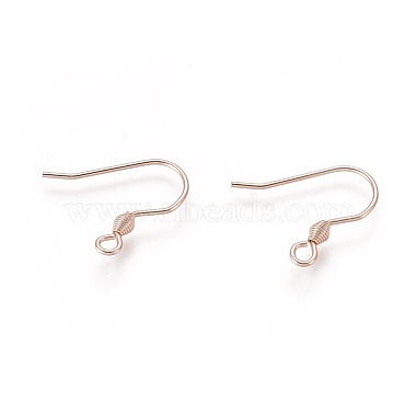 304 Stainless Steel Earring Hooks(STAS-H436-04RG)-2