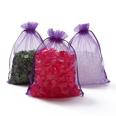 Organza Gift Bags with Drawstring(OP-R016-13x18cm-20)-2