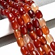 Le baril de pierres précieuses en forme de teint naturelles agate rouge perles de pierre brins(G-S114-05)-3