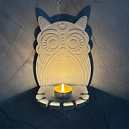 DIY Silicone Candle Molds, For Candle Making, Owl, 98~228x126~165x7~9mm, 2pcs/set(DIY-A050-02A)