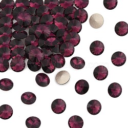 Preciosa&reg MAXIMA Crystal Round Stones, Czech Crystal, Bicone(436 11 177 Rivoli), Dura Foiling, 20050 Amethyst, SS39(8.15~8.4mm)(X-PRC-RASS39-20050)