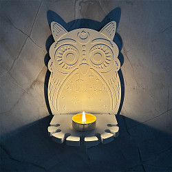 DIY Silicone Candle Molds, For Candle Making, Owl, 98~228x126~165x7~9mm, 2pcs/set(DIY-A050-02A)