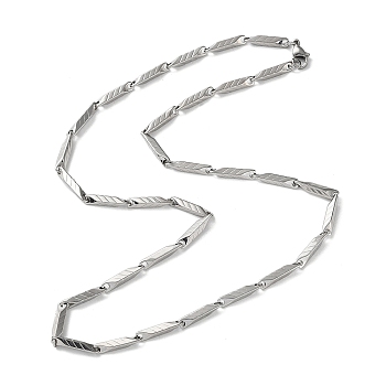 201 Stainless Steel Arrow Link Chain Necklaces for Men Women, Stainless Steel Color, 19.84 inch(50.4cm)