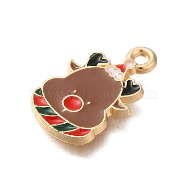 noël alliage thème pendentifs en émail(FIND-M039-02F)-2