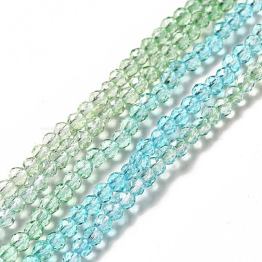 Transparent Gradient Color Glass Beads Strands(X-GLAA-H021-01B-24)-2