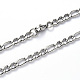 304 Stainless Steel Figaro Chain Necklaces(NJEW-S420-003A-P)-1