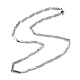 201 Stainless Steel Arrow Link Chain Necklaces for Men Women(NJEW-G112-05P)-1