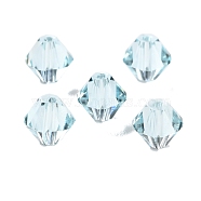 K9 Glass, Imitation Austrian Crystal Beads, Faceted, Bicone, Light Blue, 6x6x6mm, Hole: 0.9mm(GLAA-R001-08-26)