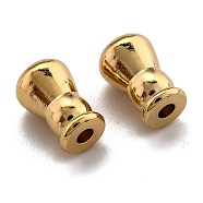 Brass Beads, Long-Lasting Plated, Column, Real 24K Gold Plated, 9.5x6.5mm, Hole: 2mm(KK-H759-04A-G)