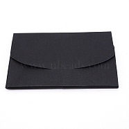 Kraft Paper Envelopes, Rectangle, Black, Finished Product: 10.5x16x0.5cm(CON-WH0076-77B)